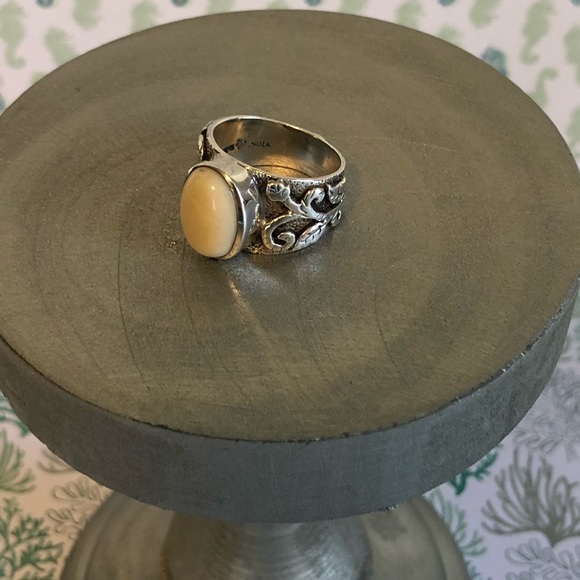 Silpada Retired Bamboo Coral Ring - Sz. 8 left. - Picture 3 of 5